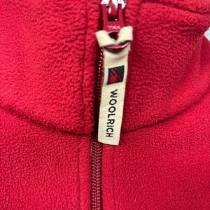 Woolrich Women’s Bright Red Fleece Zip Jacket